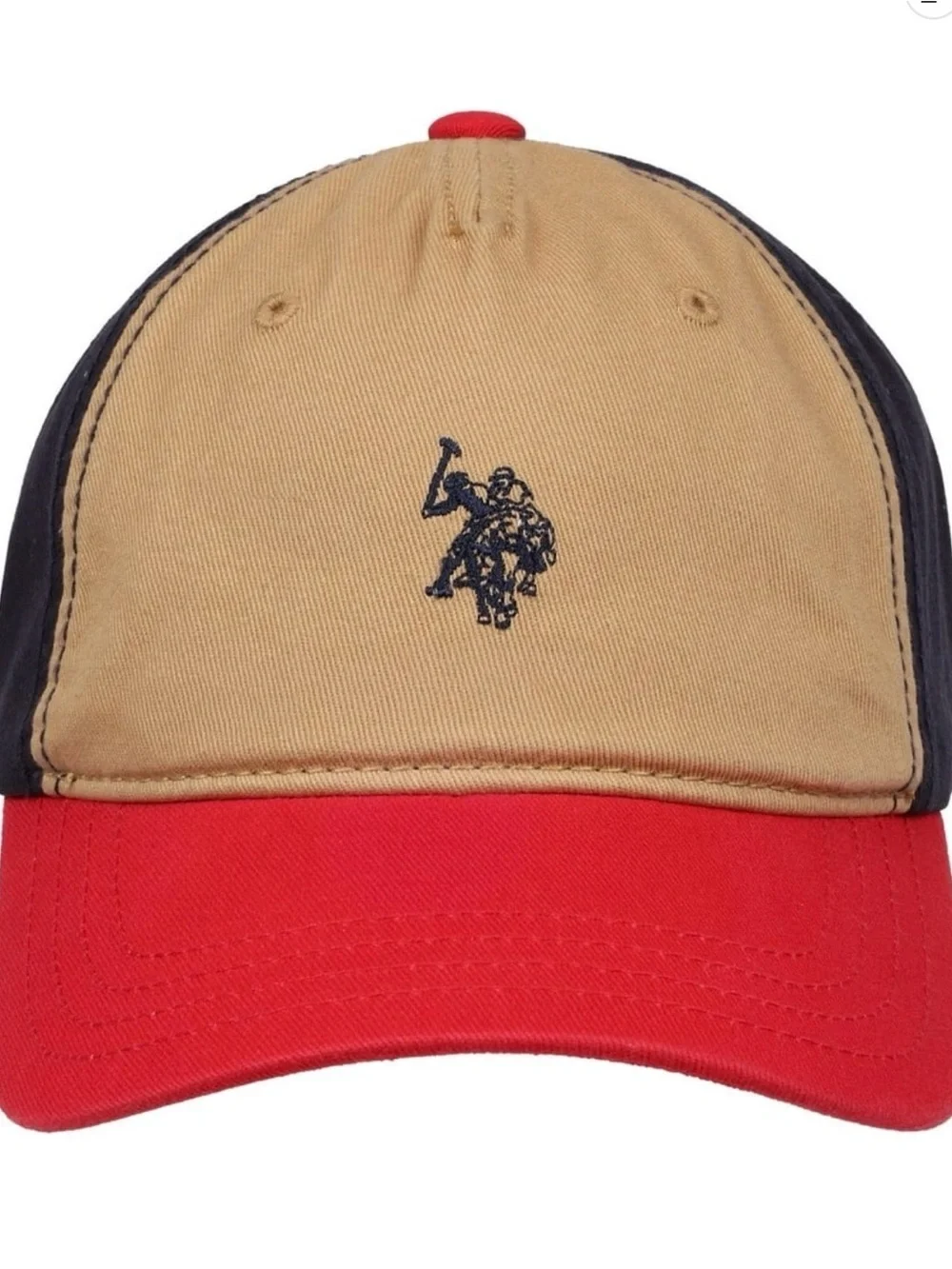 U.S. Polo Association Kids Baseball Cap, Tan, One Size Fits Most